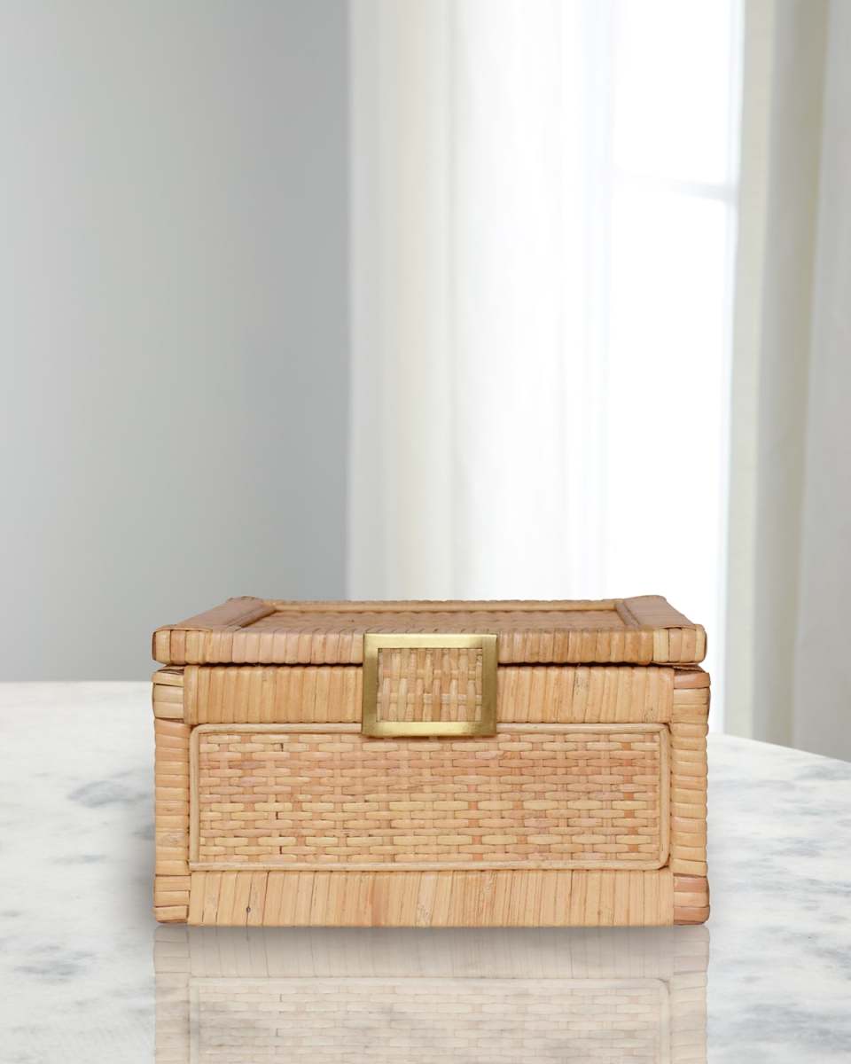 Bruno Rattan Box, Small